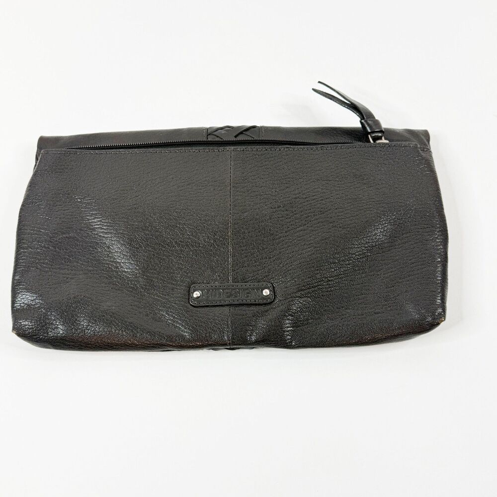 Hidesign | Black Clutch | Genuine Vegetable Tanned Leather | Handcrafted - Picture 2 of 5